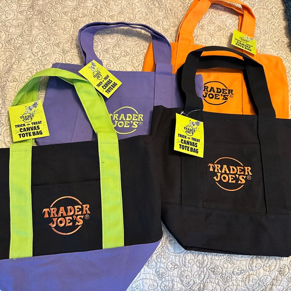 Trader Joe's Mini Canvas Tote Bags